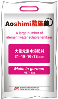 31-10-10+TE超氮肥,茎叶茂盛,叶色浓绿